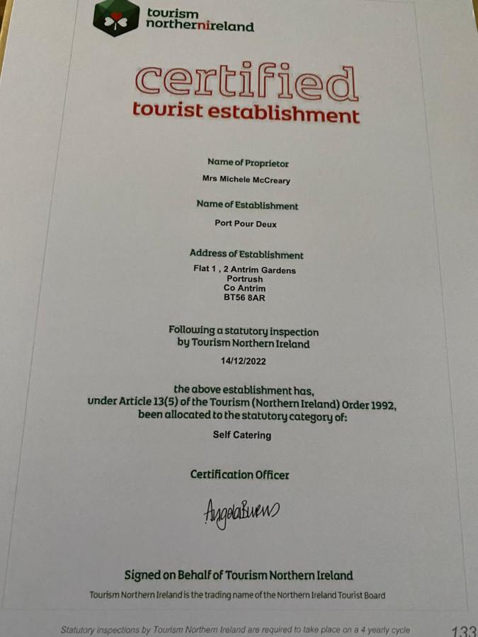 Appartamento Port Pour Deux Portrush Esterno foto